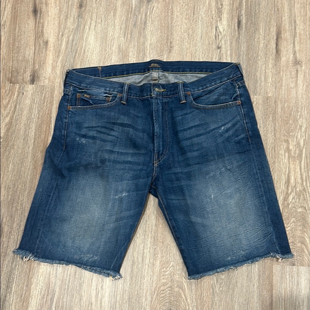 Ralph Lauren Blue Jean Shorts Classic Cutoff Style